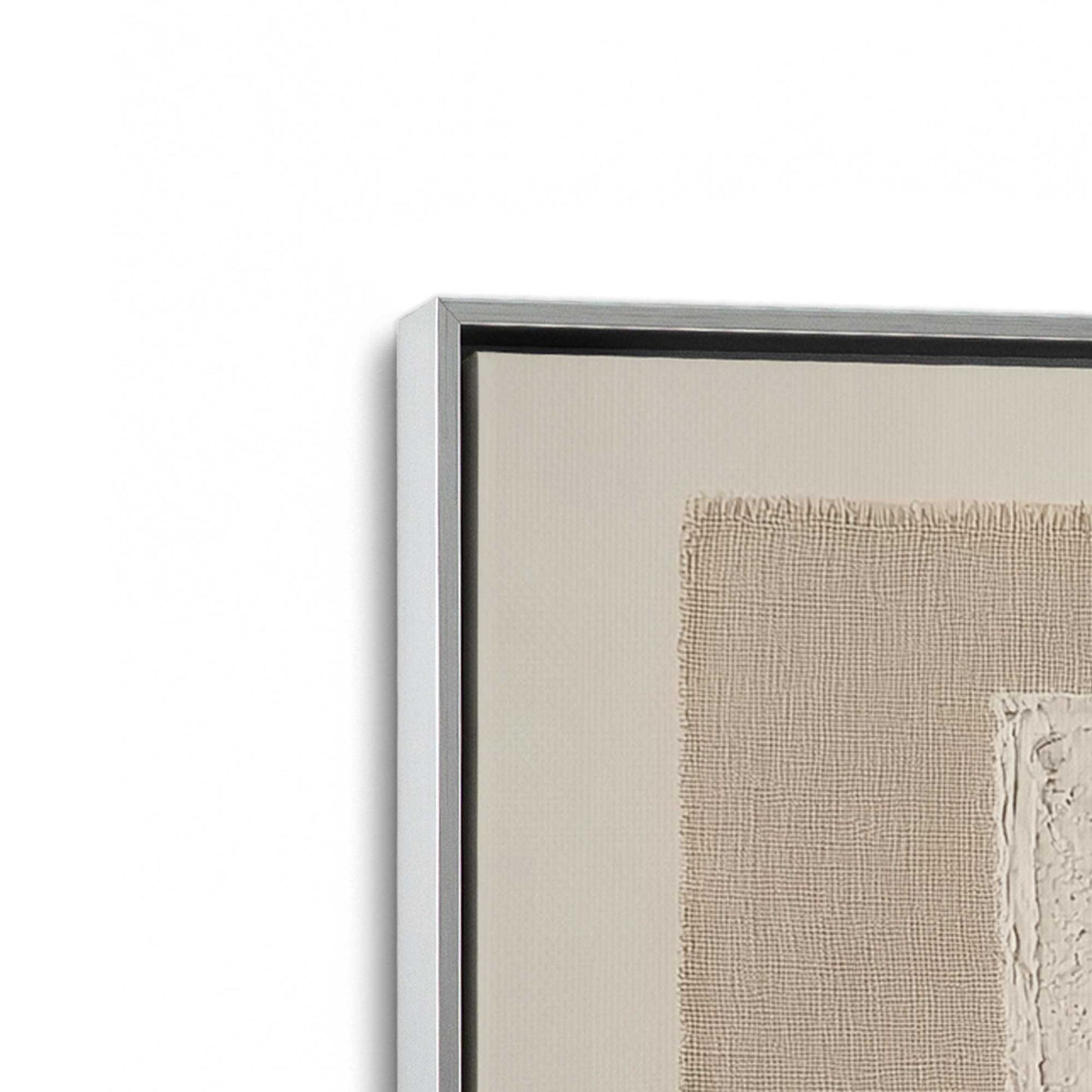 [Color:Polished Chrome], Picture of art in a Polished Chrome frame at an angle