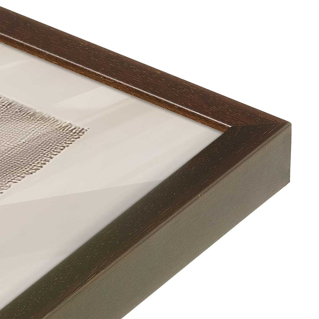 [Color:Espresso], Picture of art in a Espresso frame at an angle