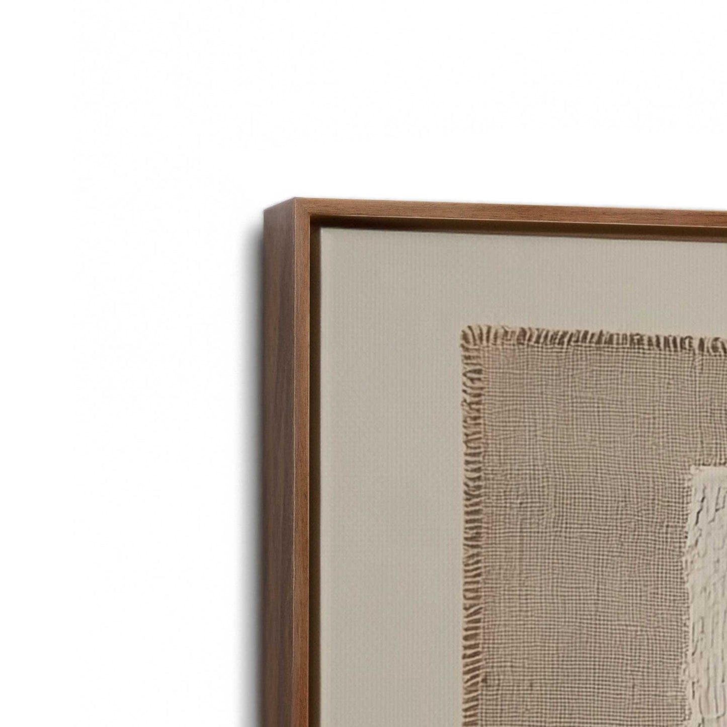 [Color:Walnut], Picture of art in a Walnut frame at an angle