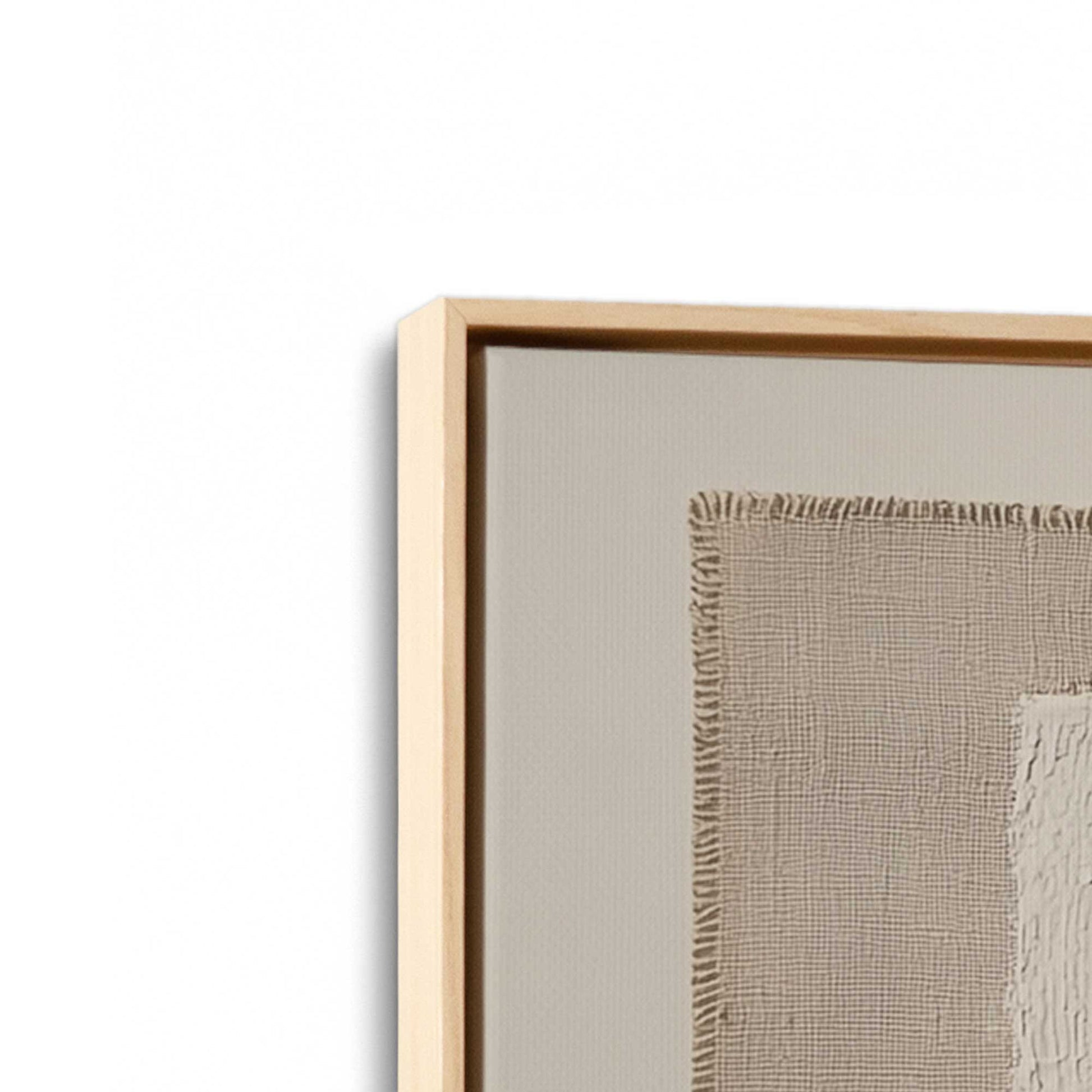 [Color:American Maple], Picture of art in a American Maple frame at an angle
