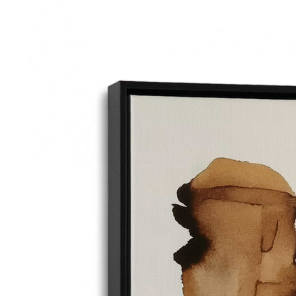 [Color:Satin Black], Picture of art in a Satin Black frame at an angle