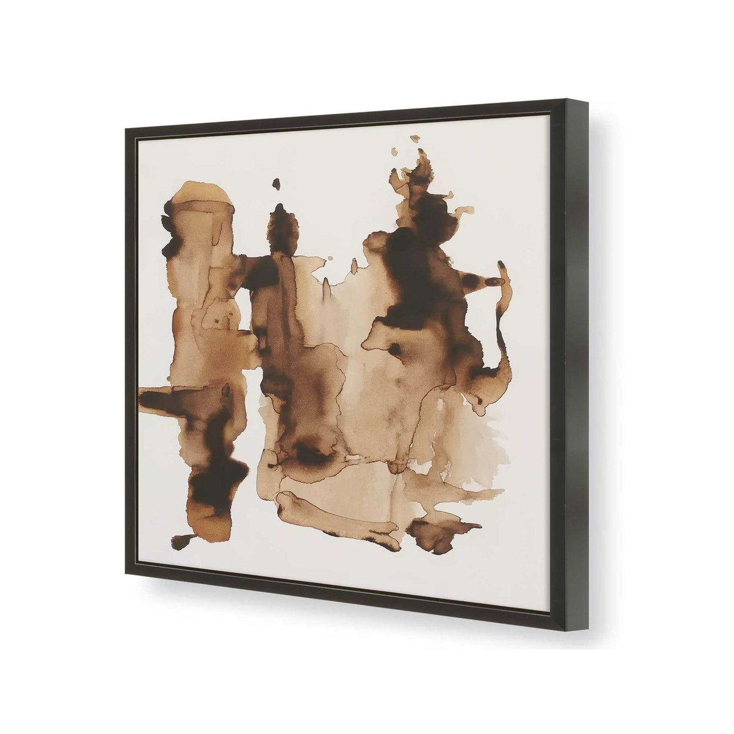 [Color:Satin Black], Picture of art in a Satin Black frame of the corner