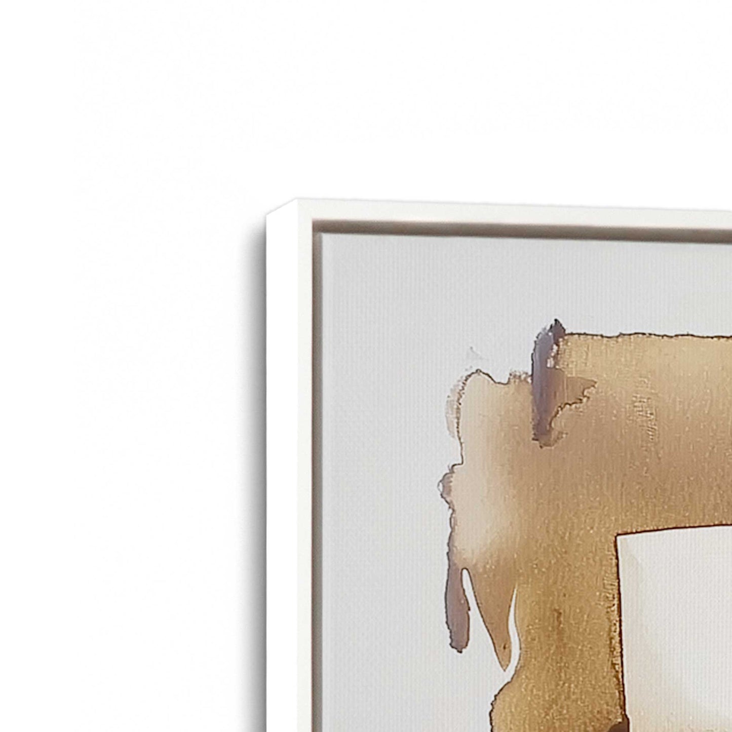 [Color:Opaque White], Picture of art in a White frame at an angle