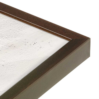 [Color:Espresso], Picture of art in a Espresso frame at an angle
