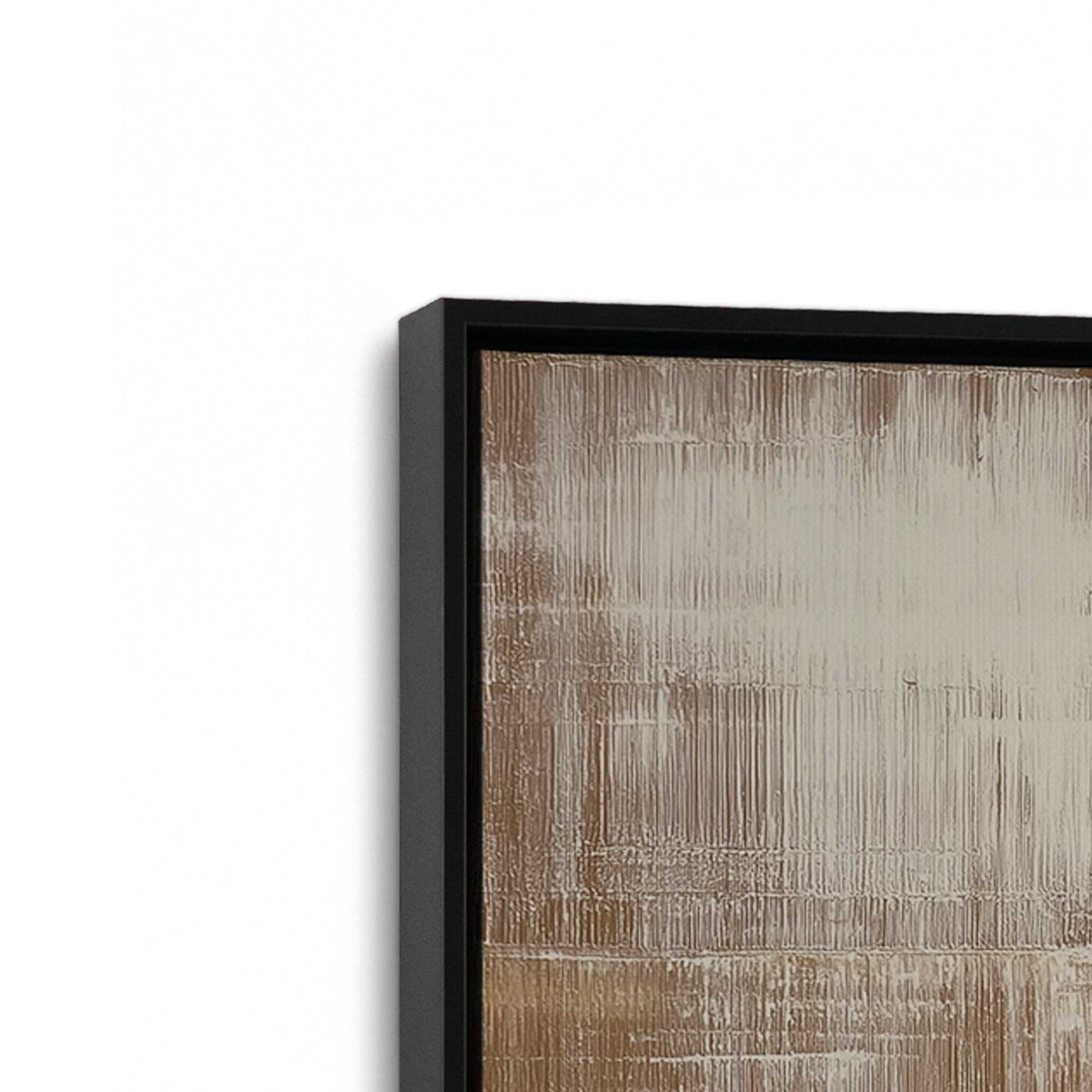 [Color:Satin Black], Picture of art in a Satin Black frame at an angle