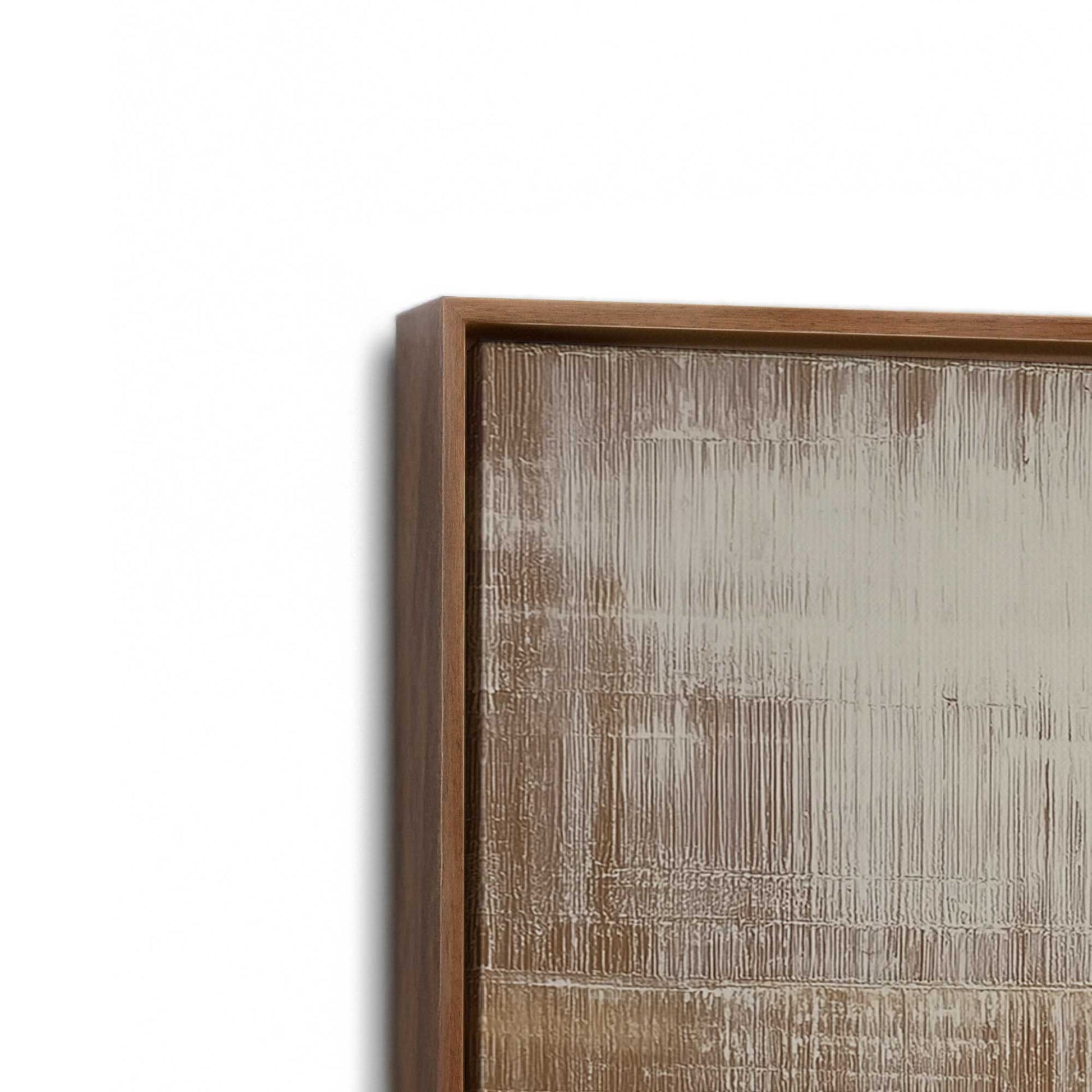 [Color:Walnut], Picture of art in a Walnut frame at an angle