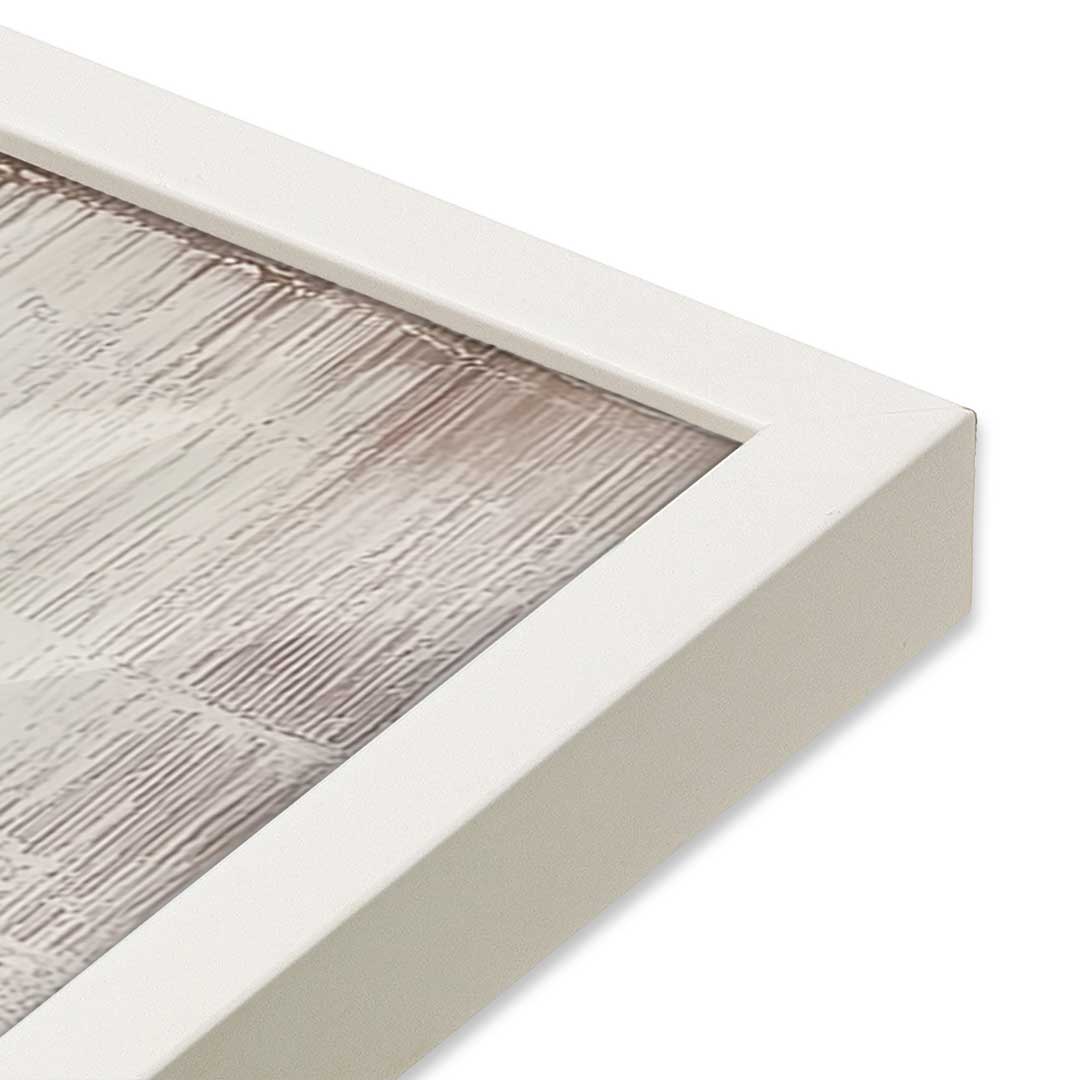 [Color:Opaque White], Picture of art in a Opaque White frame at an angle