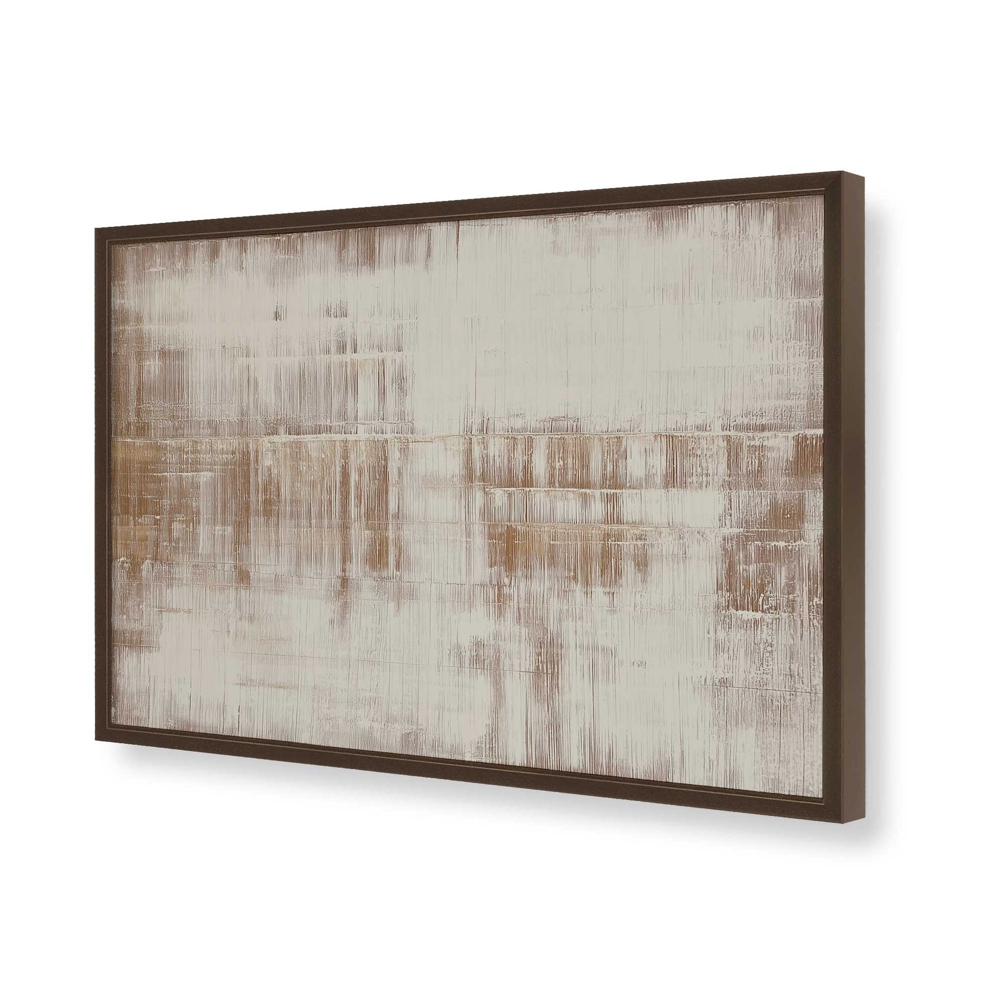 [Color:Brown], Picture of art in a Brown frame of the corner