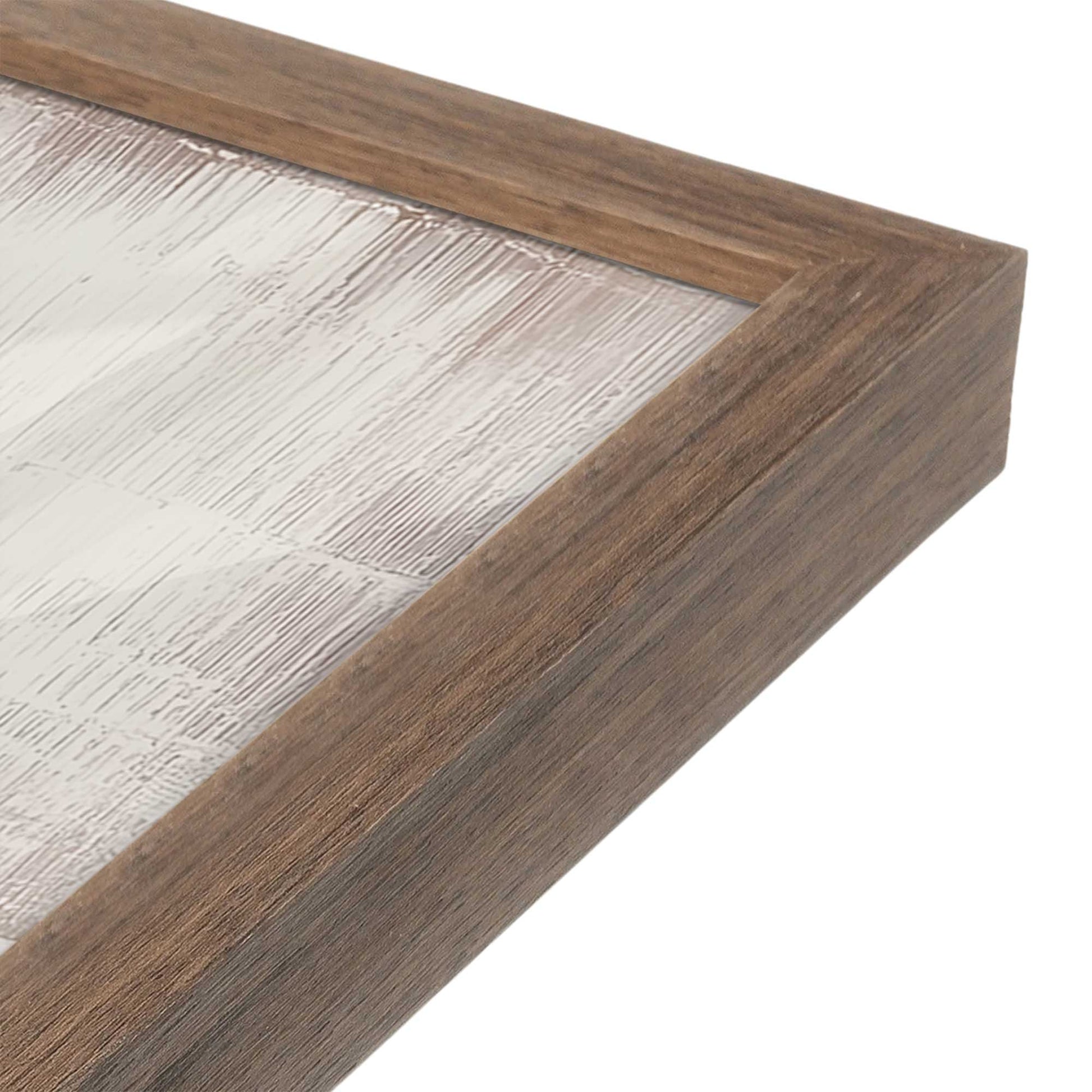 [Color:Walnut], Picture of art in a Walnut frame at an angle