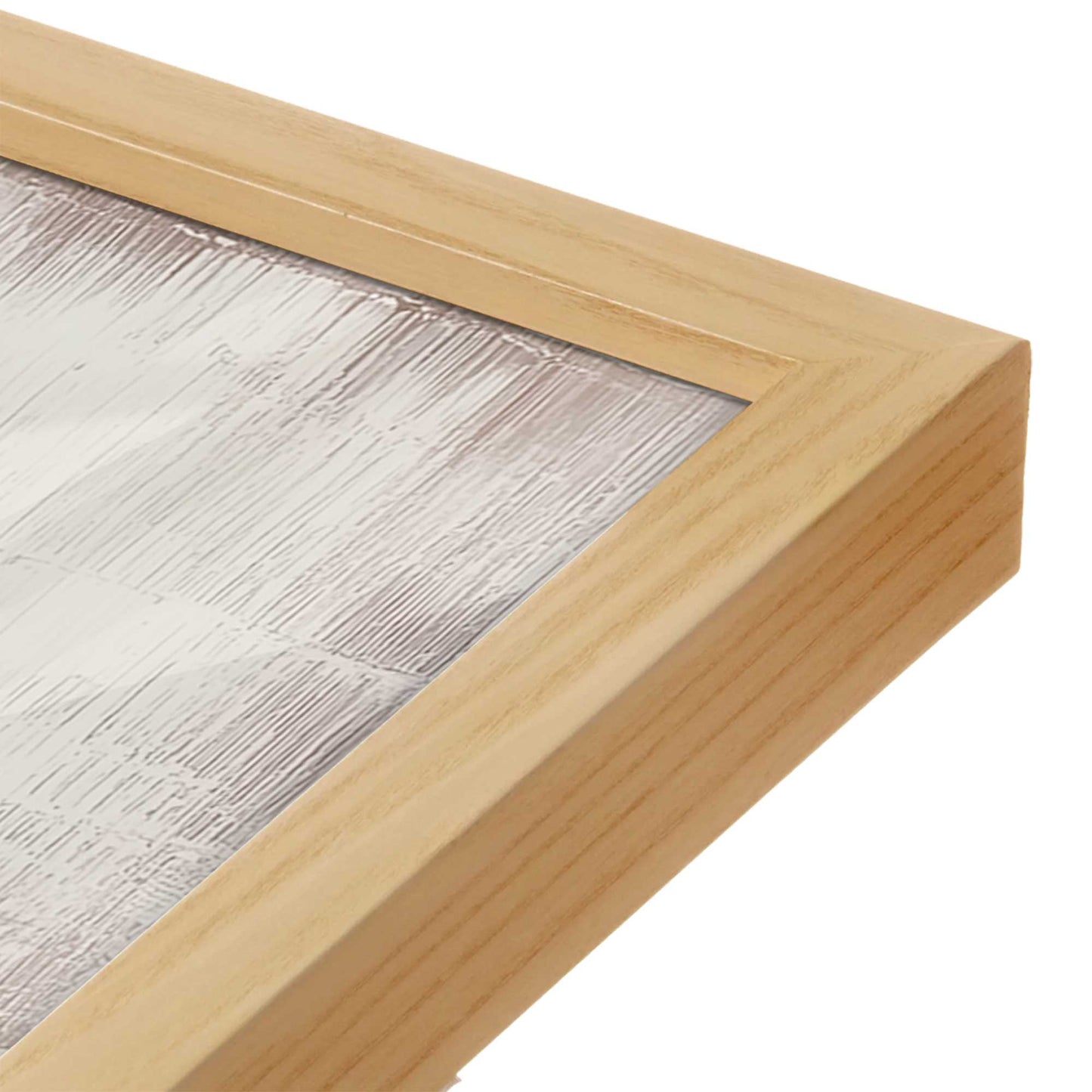 [Color:American Maple], Picture of art in a American Maple frame at an angle