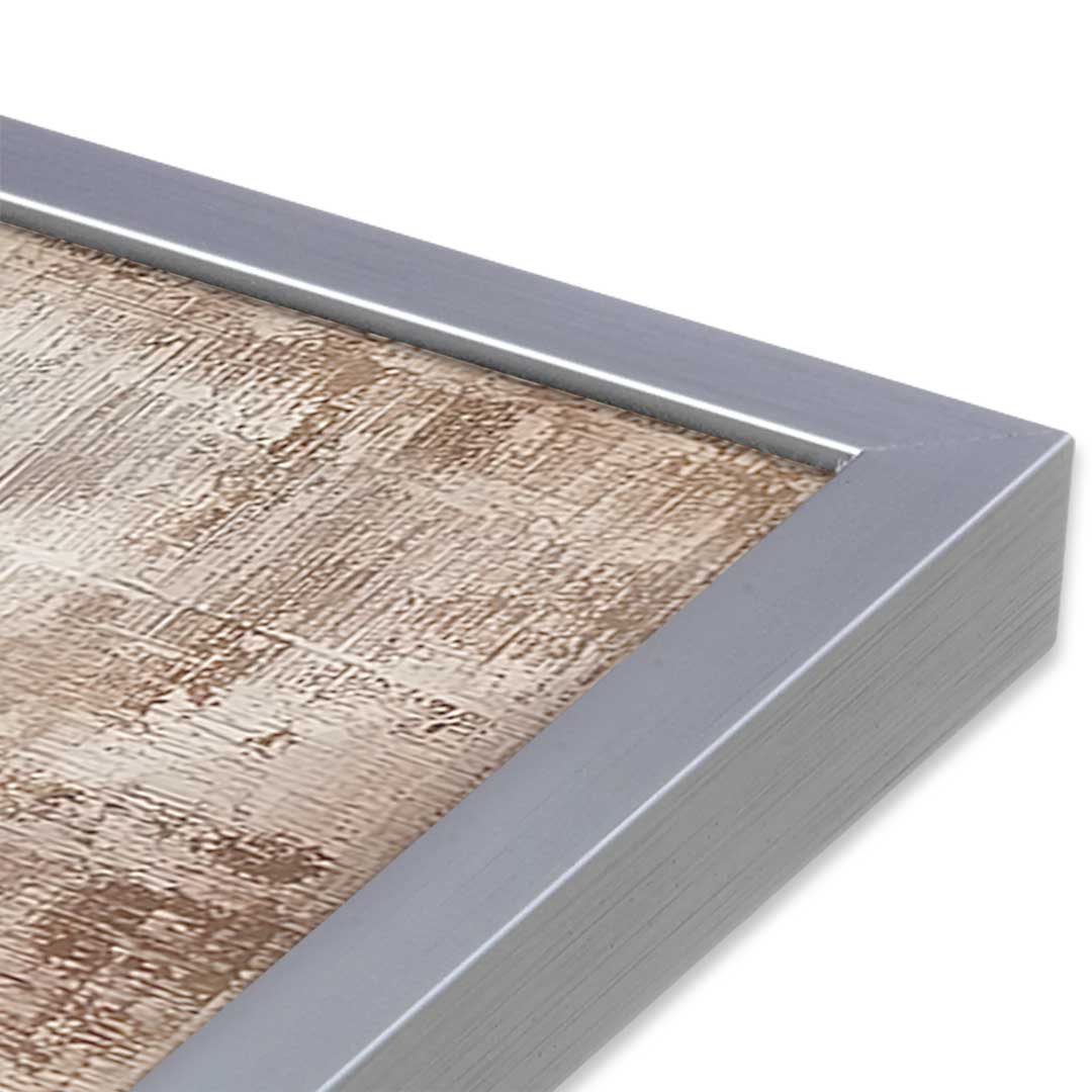 [Color:Polished Chrome], Picture of art in a Polished Chrome frame at an angle