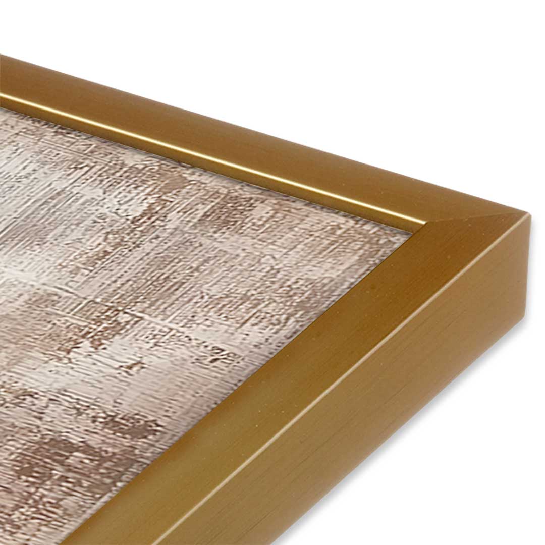 [Color:Polished Gold], Picture of art in a Polished Gold frame at an angle