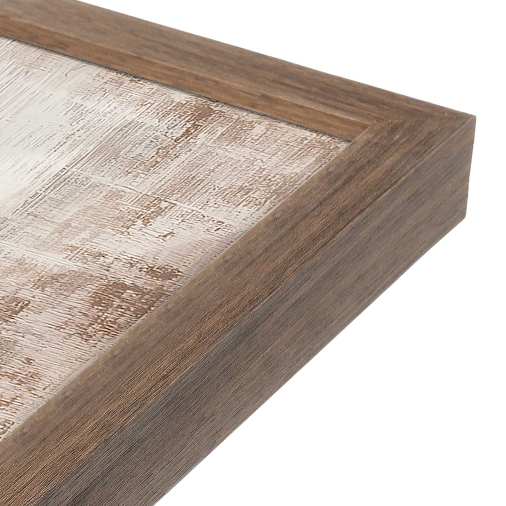 [Color:Walnut], Picture of art in a Walnut frame at an angle