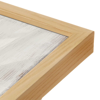 [Color:American Maple], Picture of art in a American Maple frame at an angle