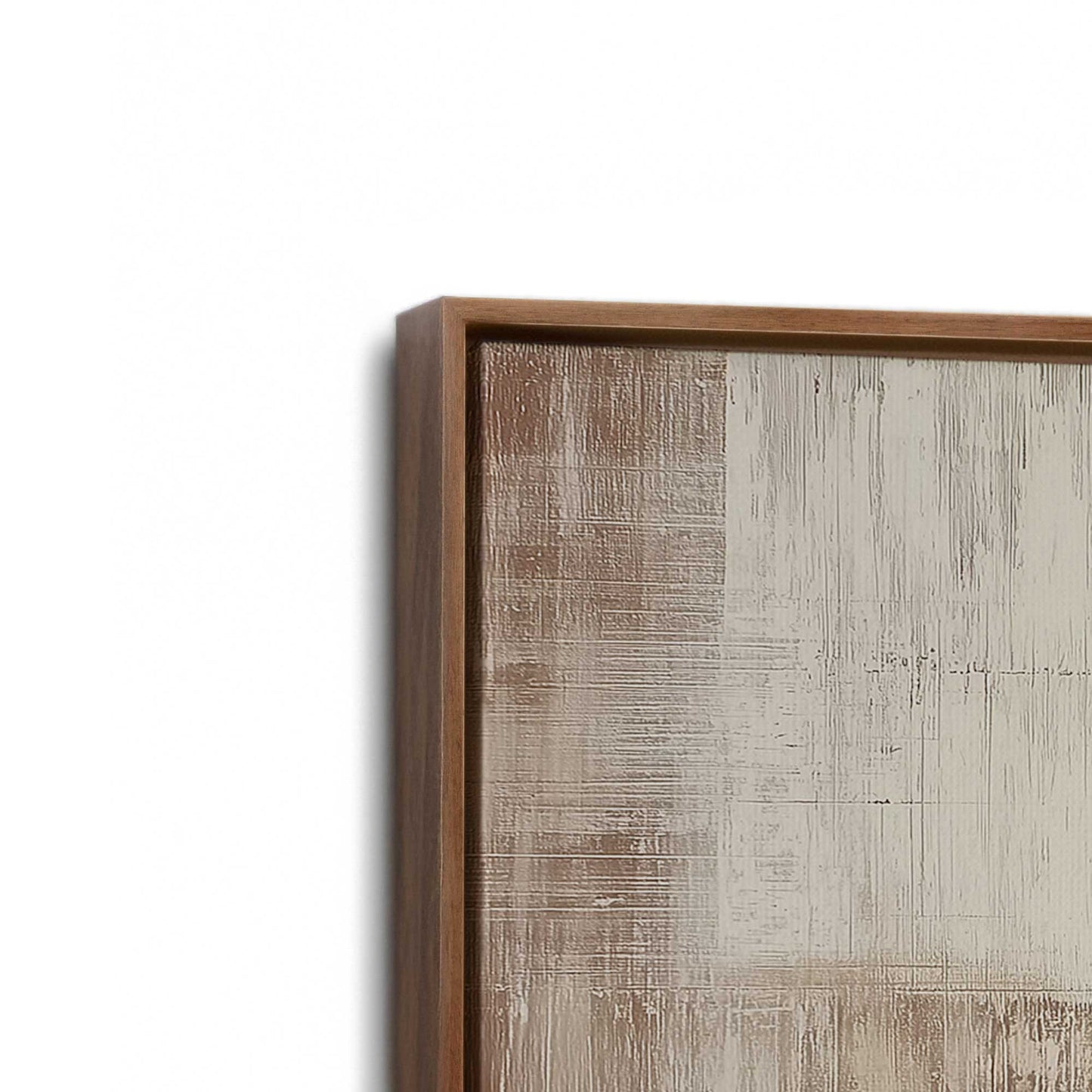 [Color:Walnut], Picture of art in a Walnut frame at an angle