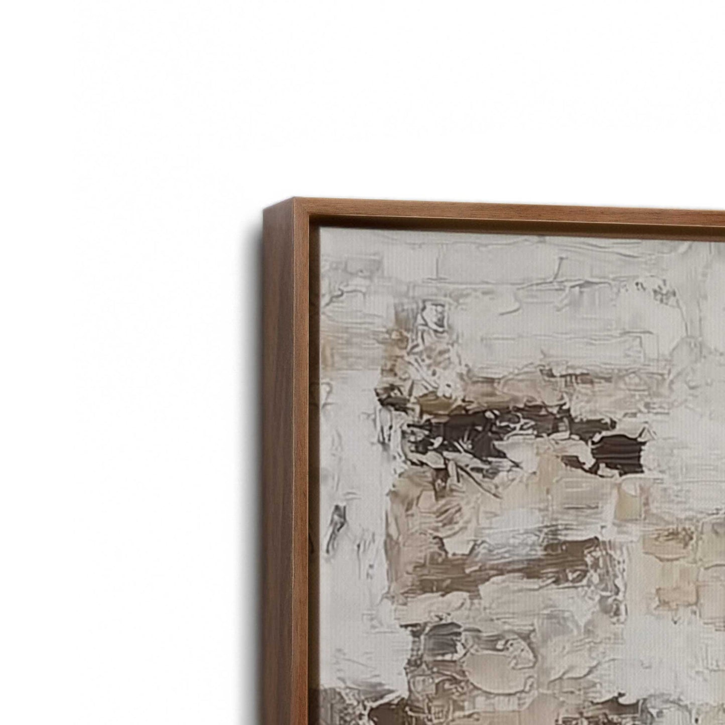 [Color:Walnut], Picture of art in a Walnut frame at an angle