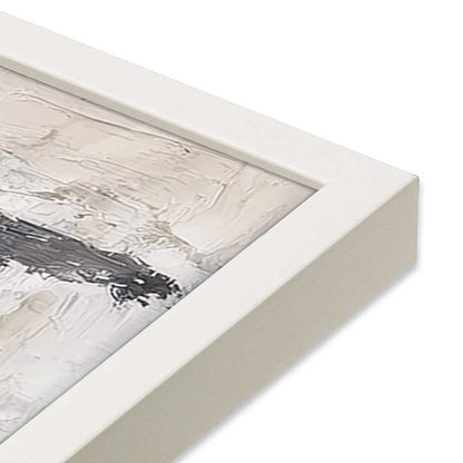 [Color:Opaque White], Picture of art in a Opaque White frame at an angle