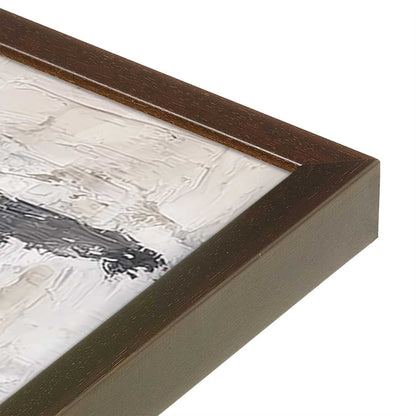 [Color:Espresso], Picture of art in a Espresso frame at an angle