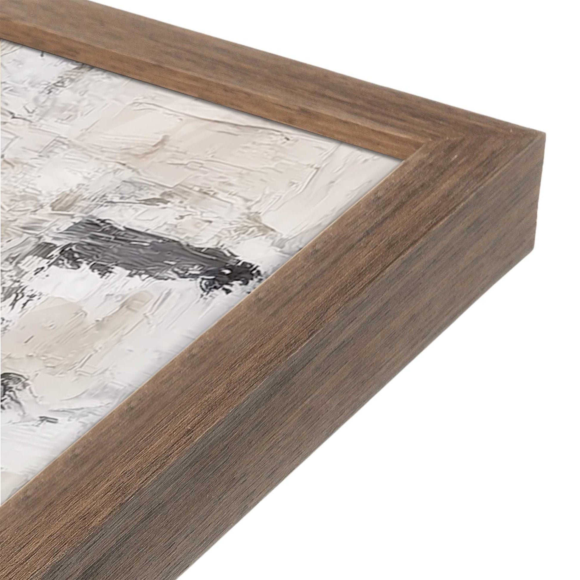 [Color:Walnut], Picture of art in a Walnut frame at an angle