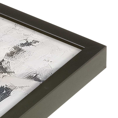 [Color:Satin Black], Picture of art in a Satin Black frame at an angle