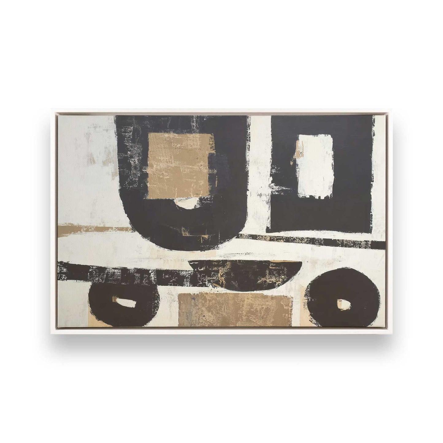 [Color:Opaque White], Picture of art in a White frame