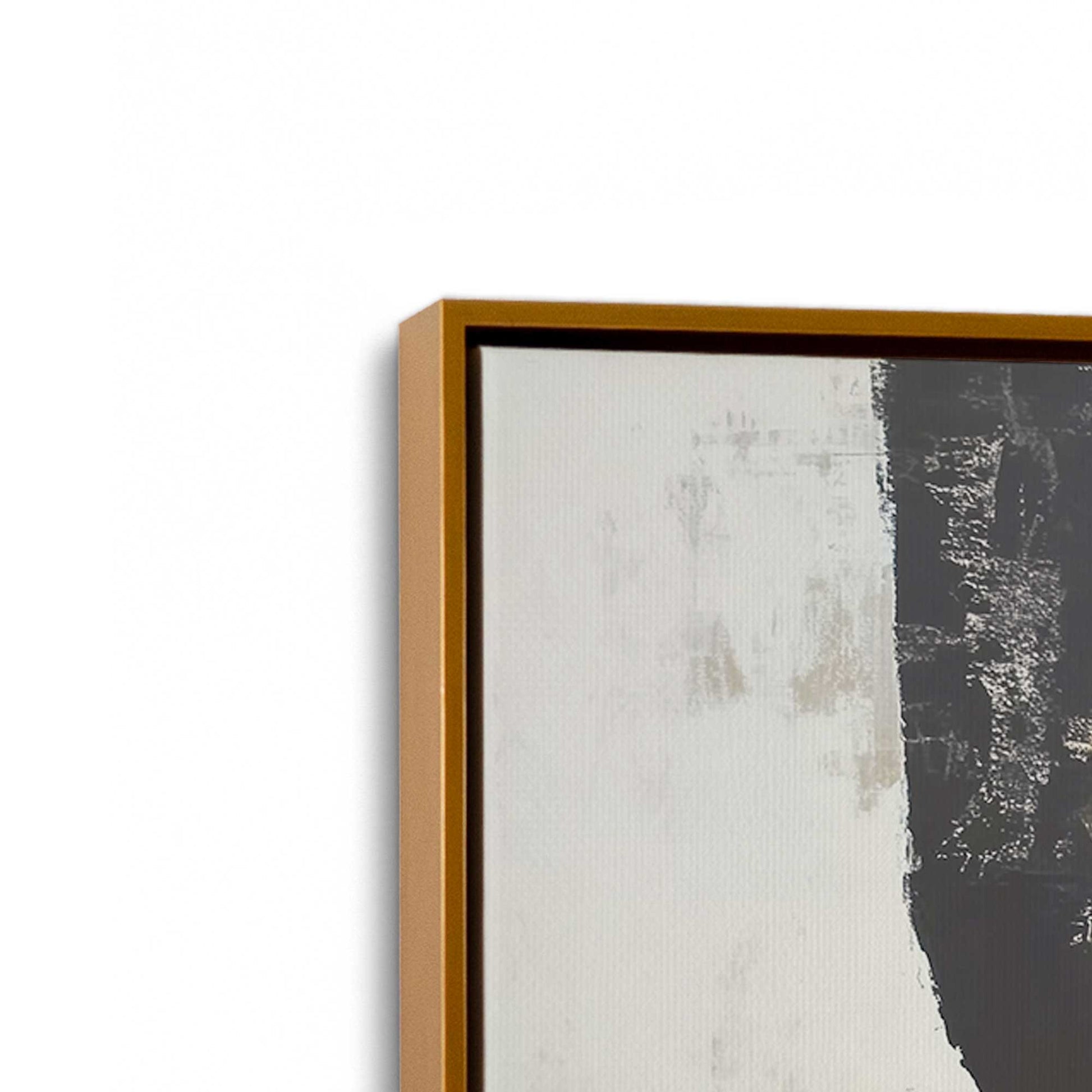 [Color:Polished Gold], Picture of art in a Polished Gold frame at an angle