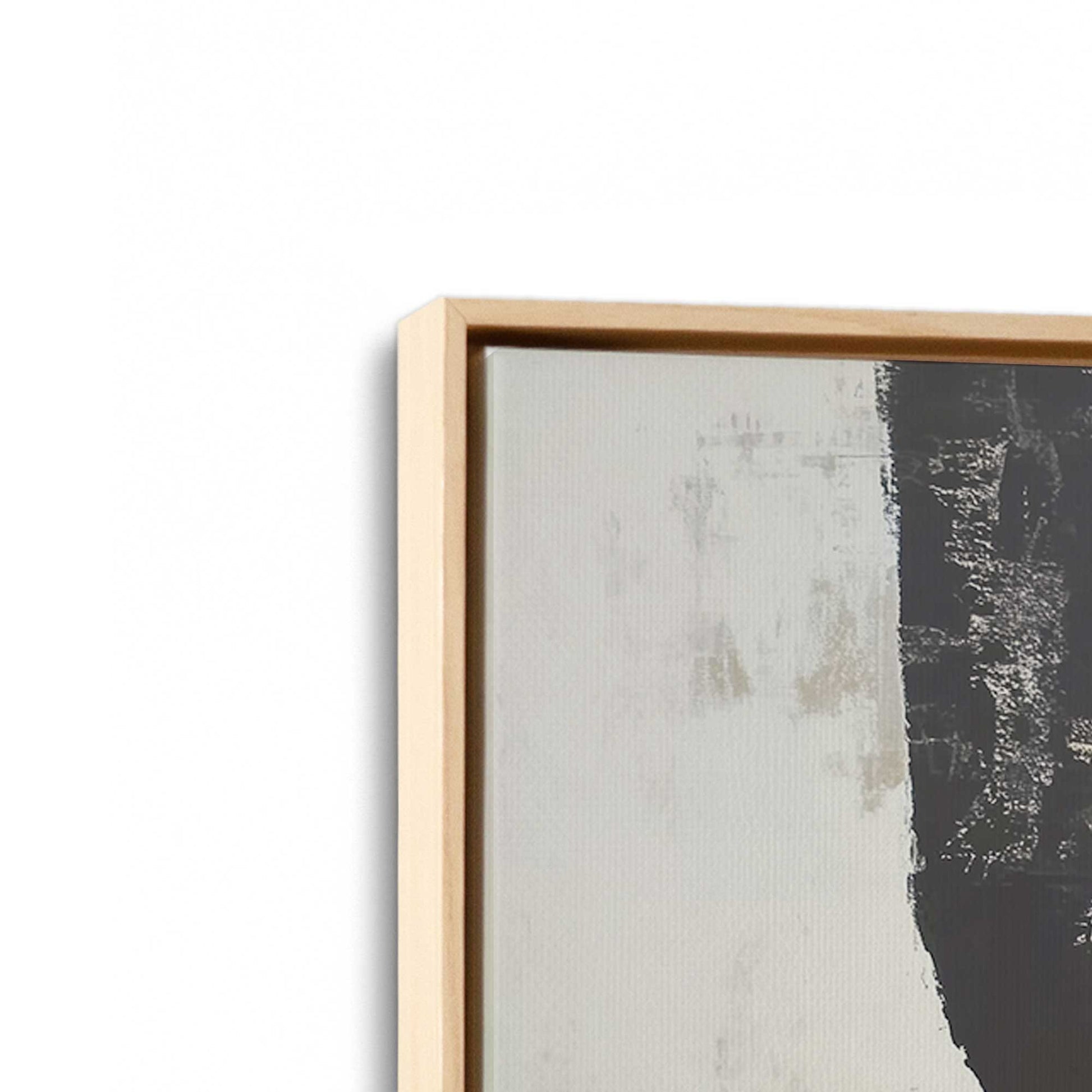 [Color:American Maple], Picture of art in a American Maple frame at an angle