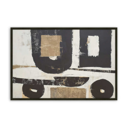 [Color:Satin Black], Picture of art in a Satin Black frame