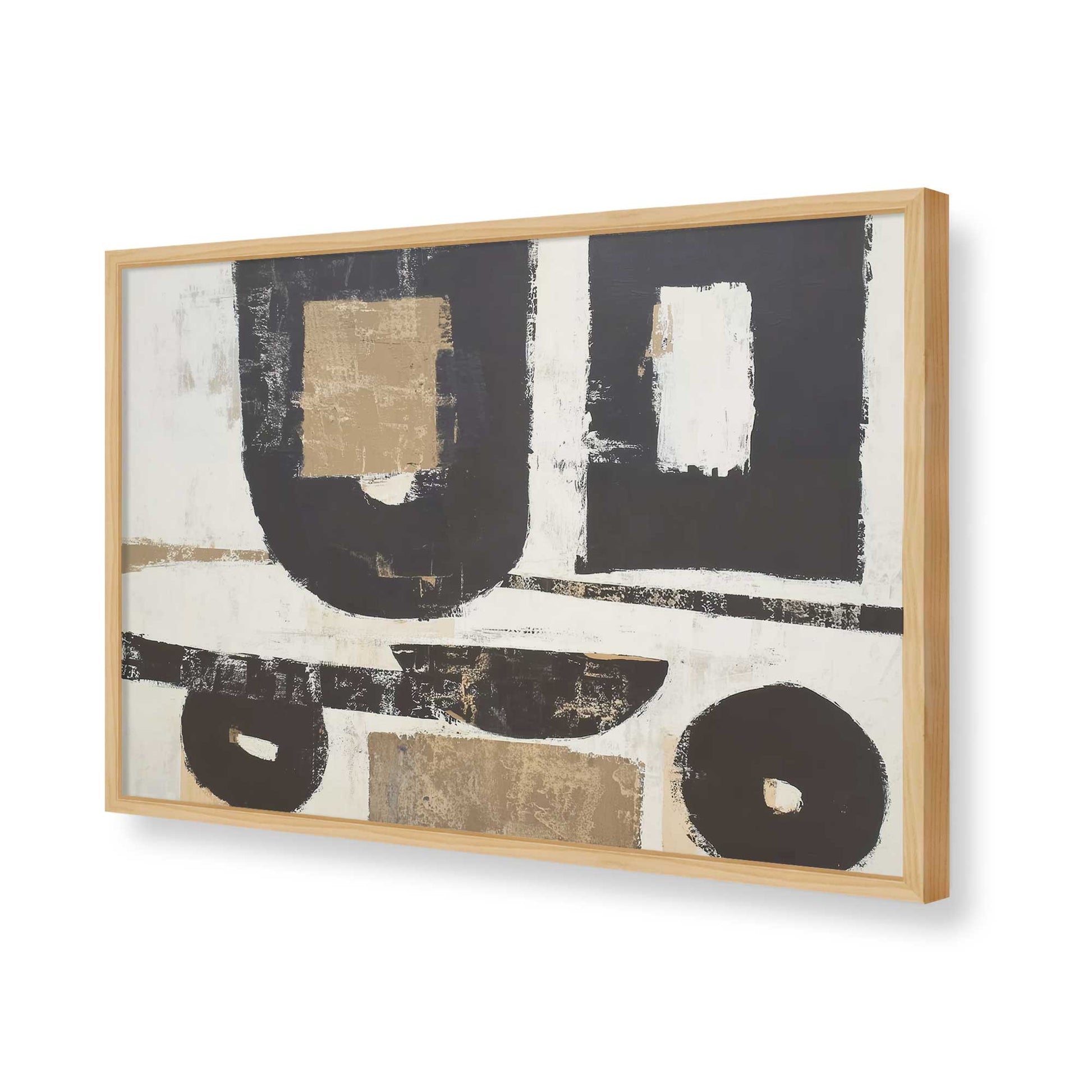 [Color:American Maple], Picture of art in a American Maple frame of the corner