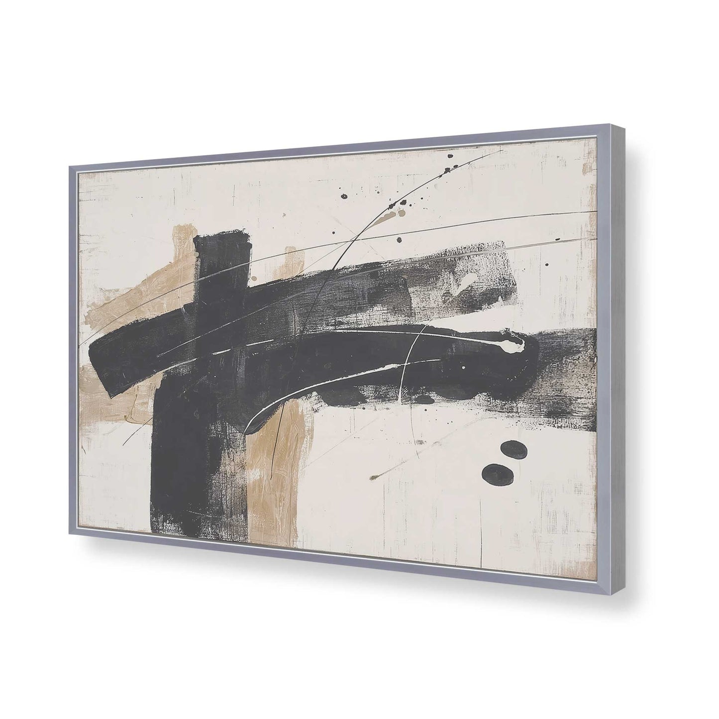 [Color:Polished Chrome], Picture of art in a Polished Chrome frame of the corner