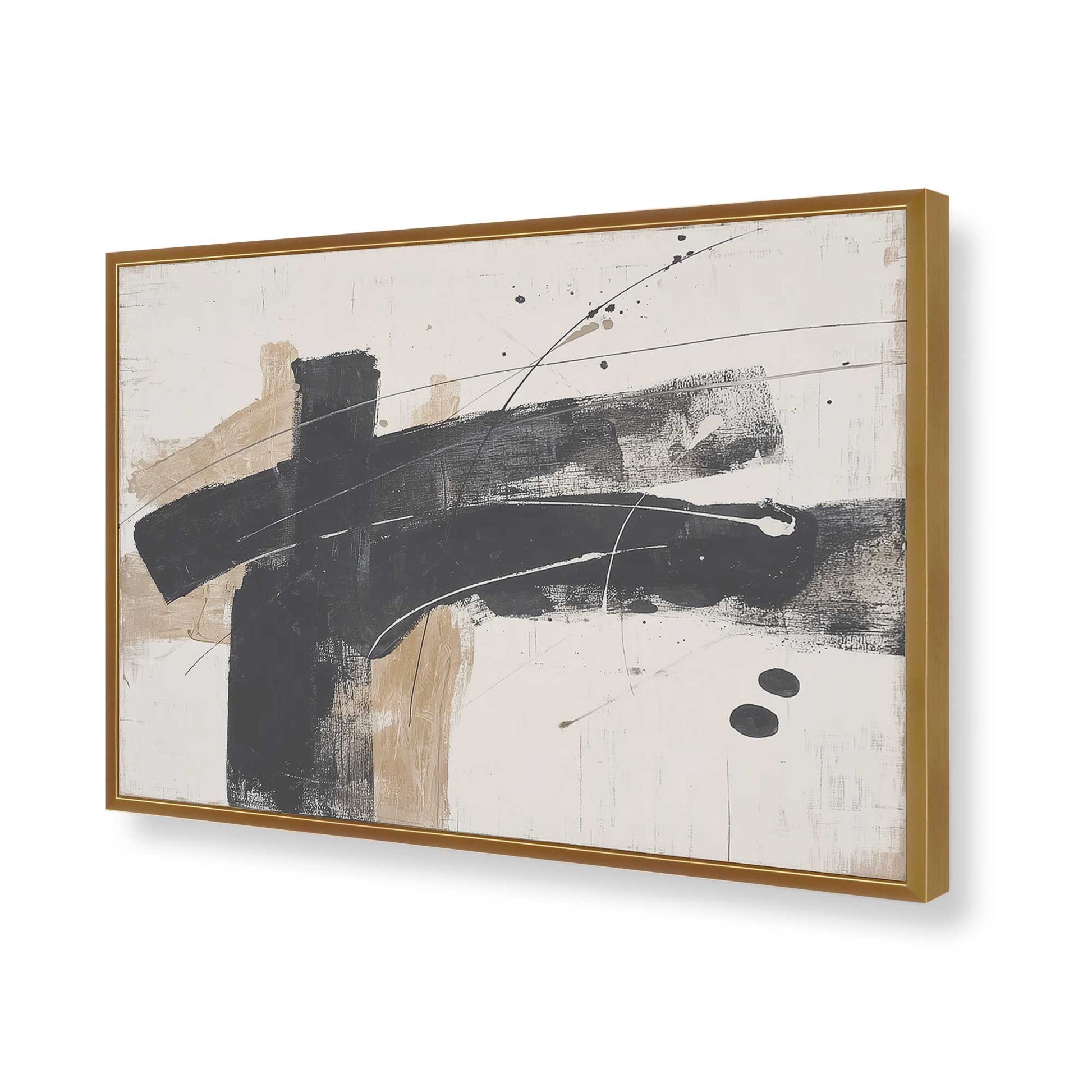 [Color:Polished Gold], Picture of art in a Polished Gold frame of the corner