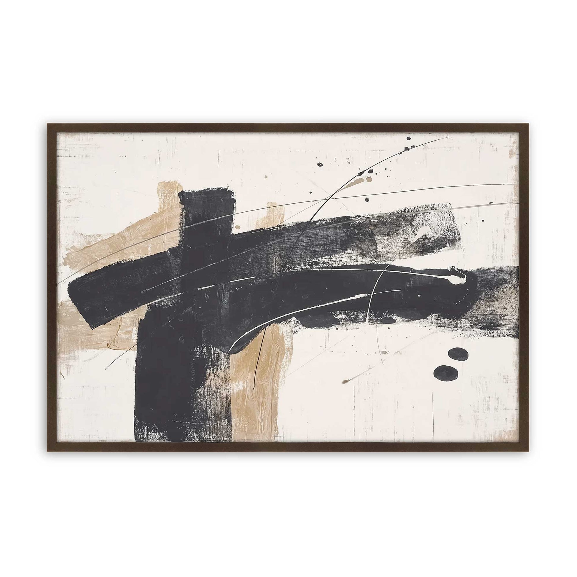 [Color:Brown], Picture of art in a Brown frame