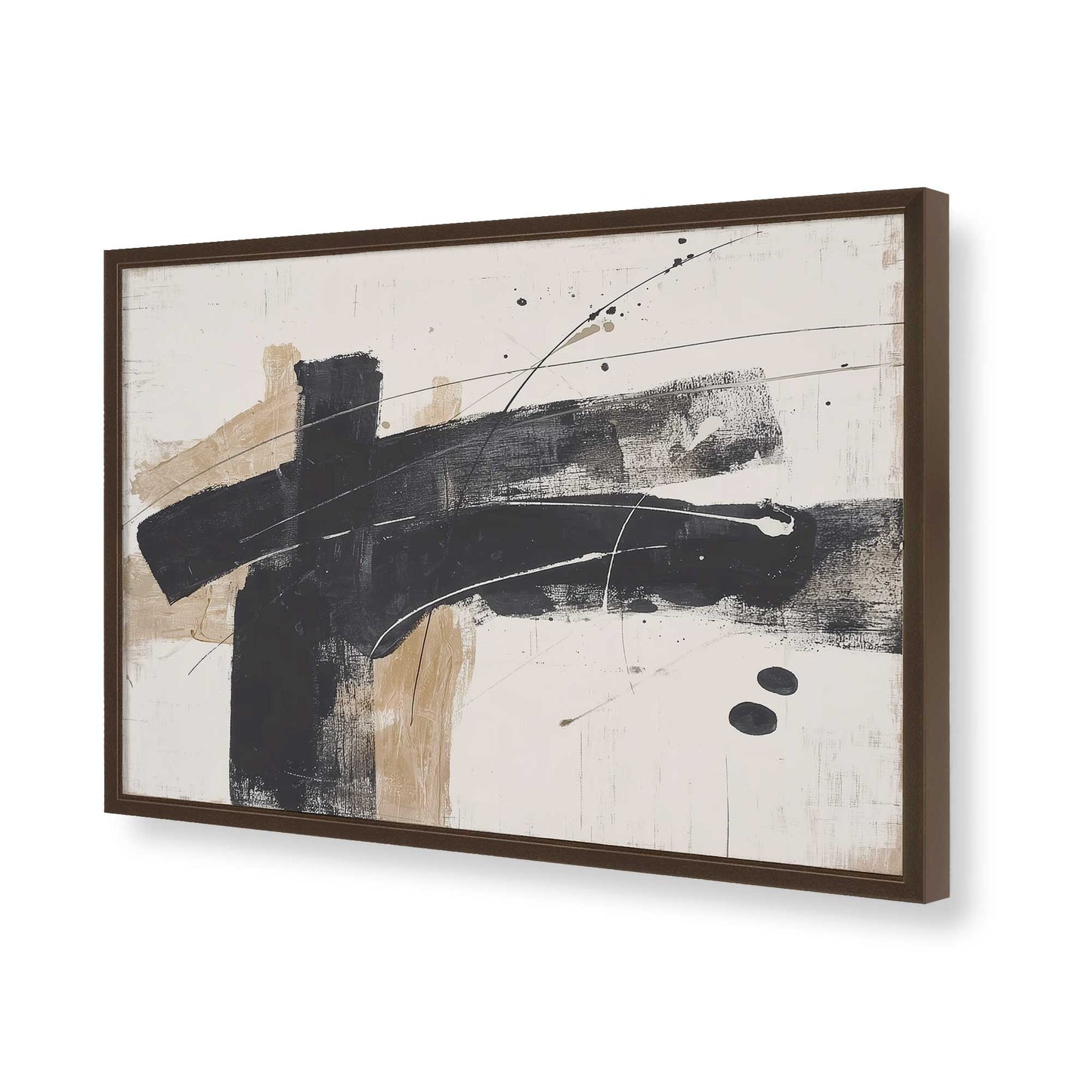 [Color:Belvinder Brown], Picture of art in a Belvinder Brown frame of the corner