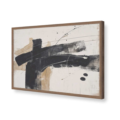 [Color:Walnut], Picture of art in a Walnut frame of the corner