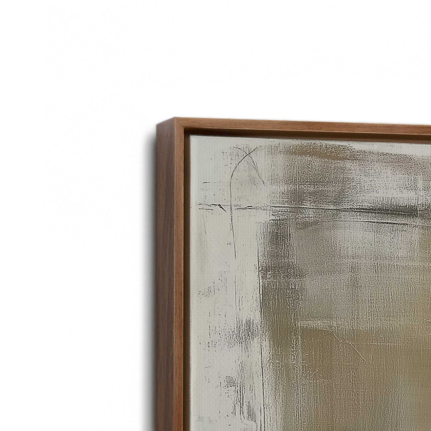 [Color:Walnut], Picture of art in a Walnut frame at an angle