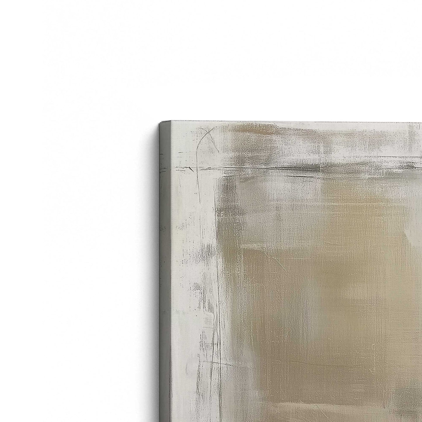 [Color:Stretched Canvas], Picture of the corner of the art