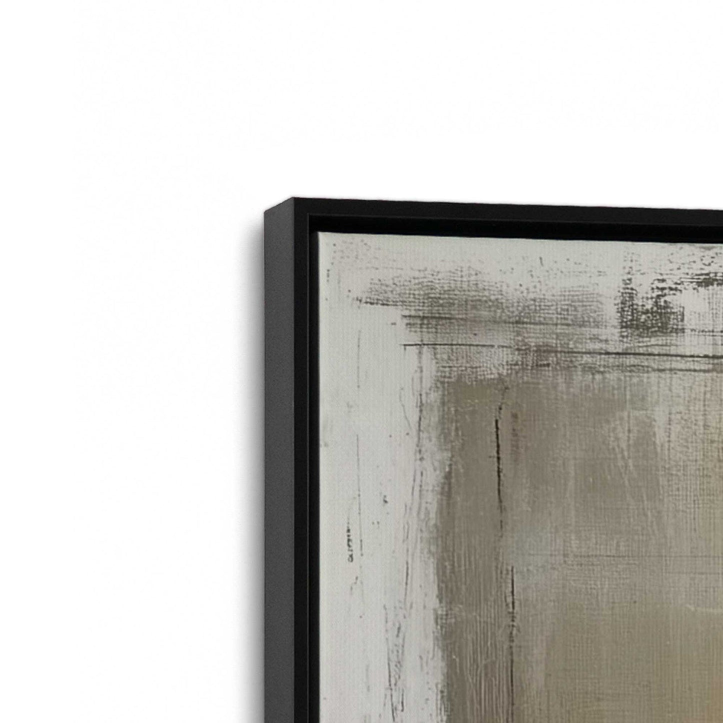 [Color:Satin Black], Picture of art in a Satin Black frame at an angle