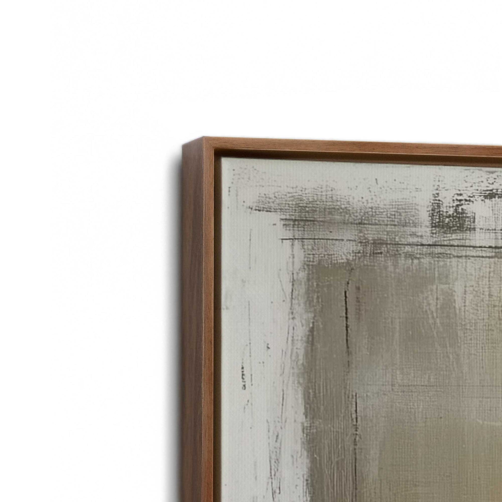 [Color:Walnut], Picture of art in a Walnut frame at an angle
