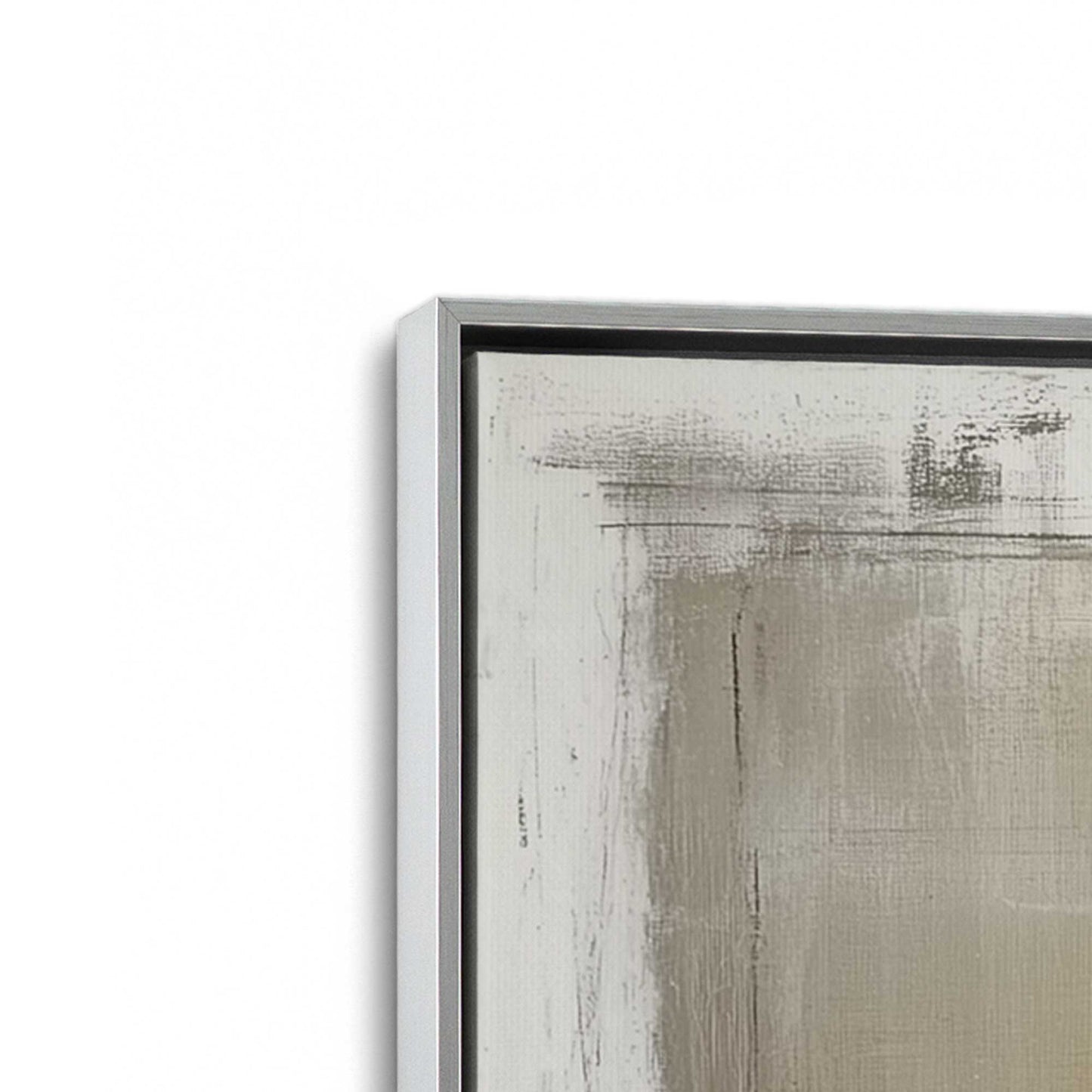 [Color:Polished Chrome], Picture of art in a Polished Chrome frame at an angle