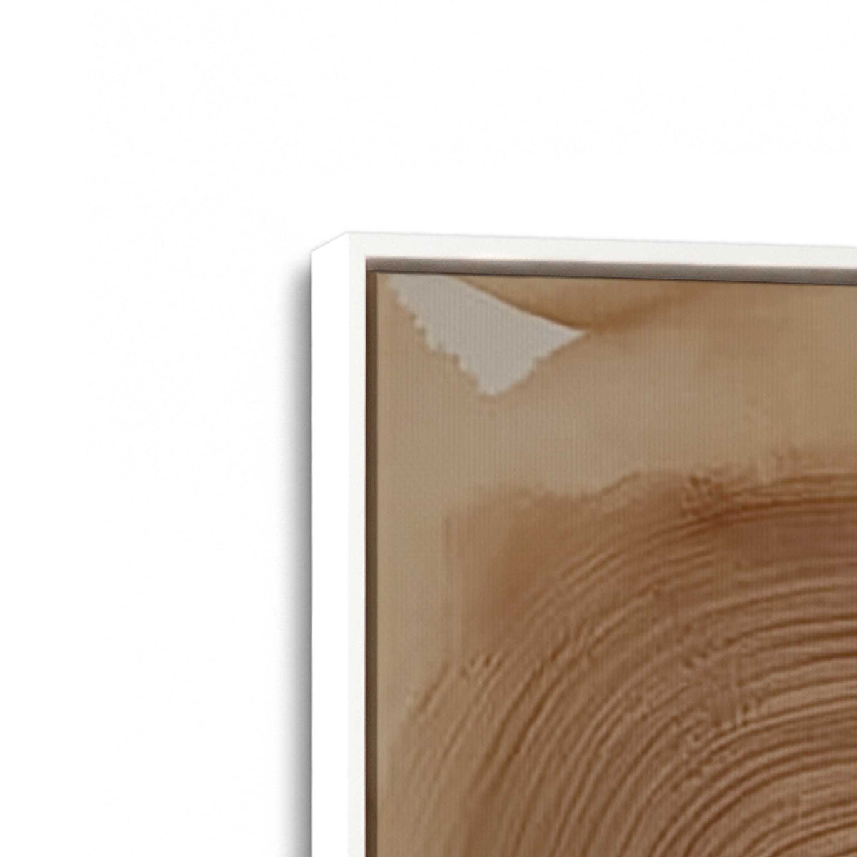 [Color:Opaque White], Picture of art in a White frame at an angle