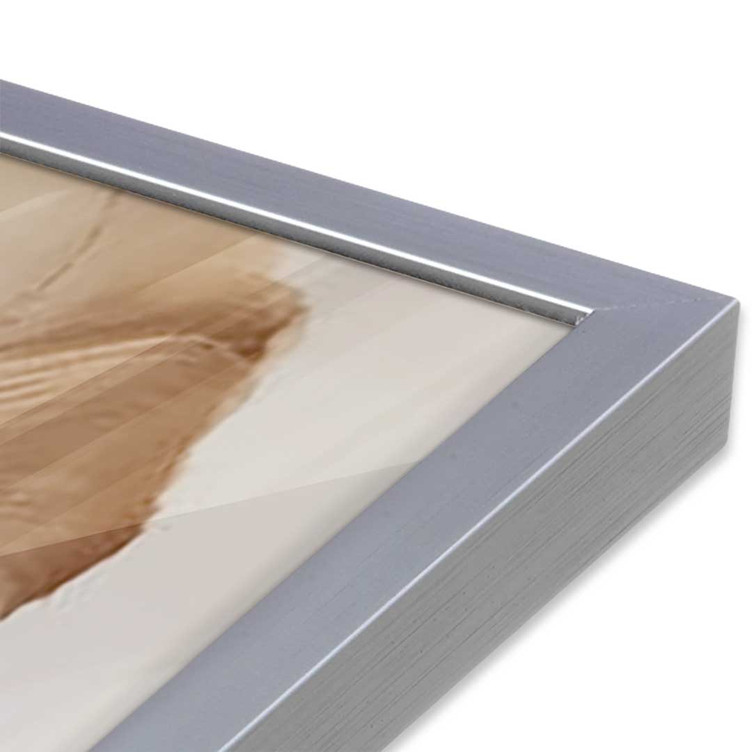 [Color:Polished Chrome], Picture of art in a Polished Chrome frame at an angle