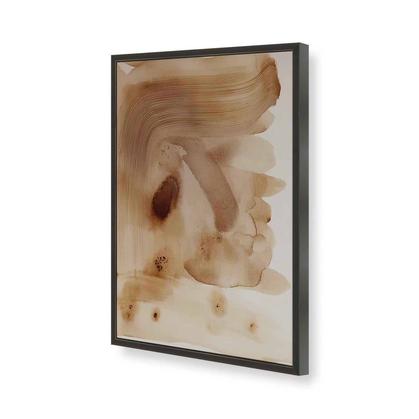 [Color:Satin Black], Picture of art in a Satin Black frame of the corner