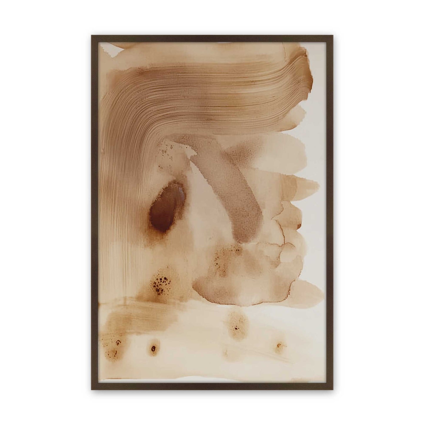 [Color:Brown], Picture of art in a Brown frame
