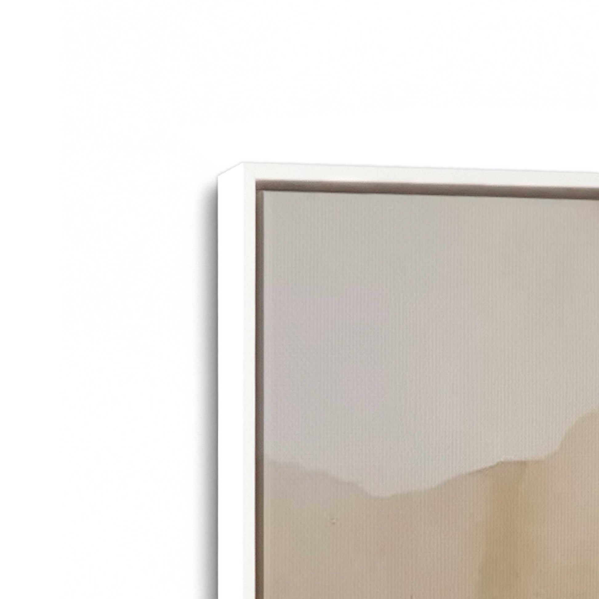[Color:Opaque White], Picture of art in a White frame at an angle