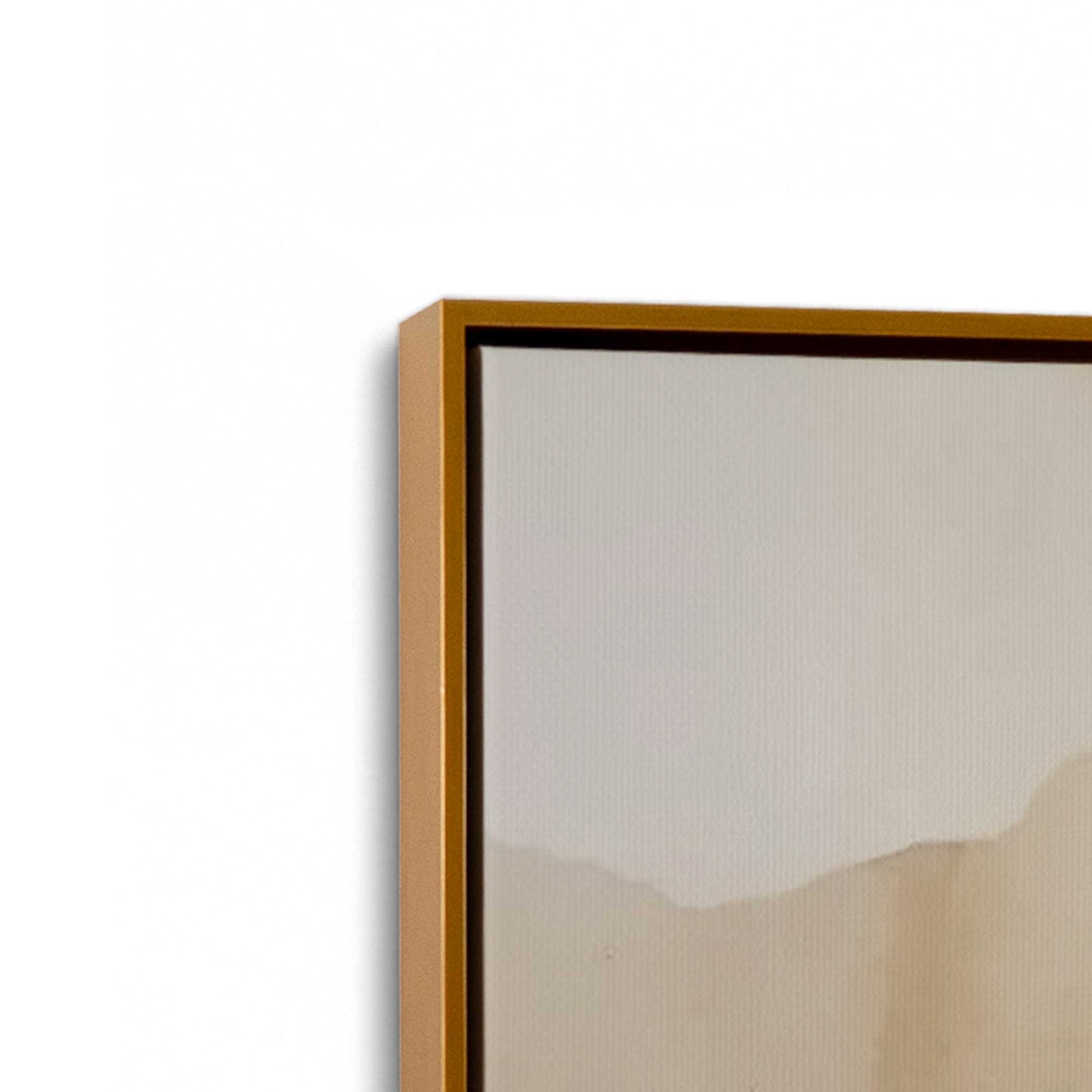 [Color:Polished Gold], Picture of art in a Polished Gold frame at an angle