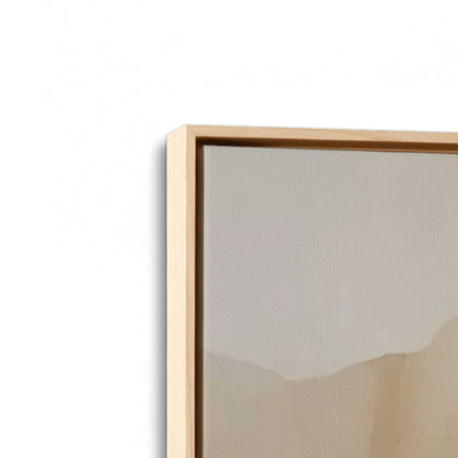[Color:American Maple], Picture of art in a American Maple frame at an angle