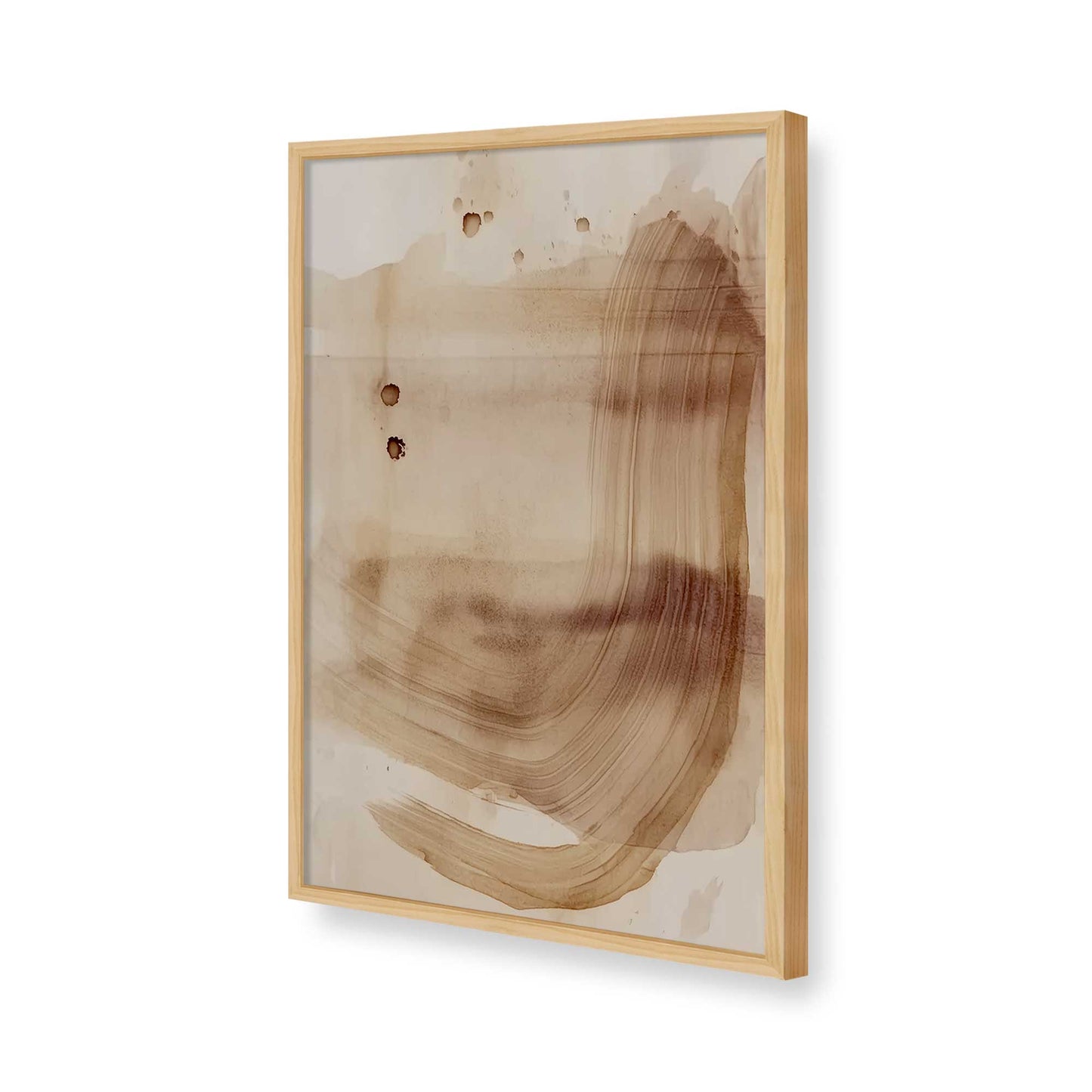 [Color:American Maple], Picture of art in a American Maple frame of the corner