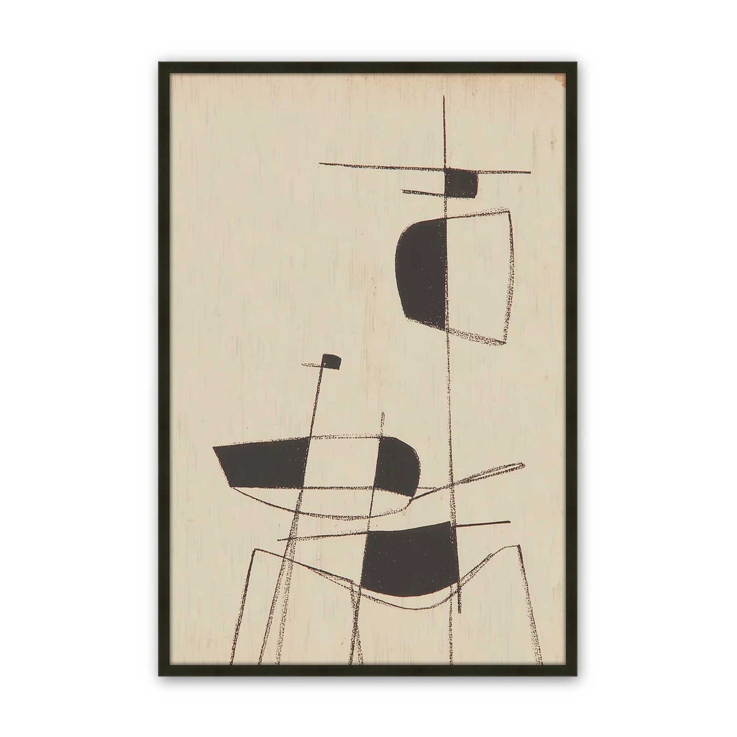 [Color:Satin Black], Picture of art in a Satin Black frame