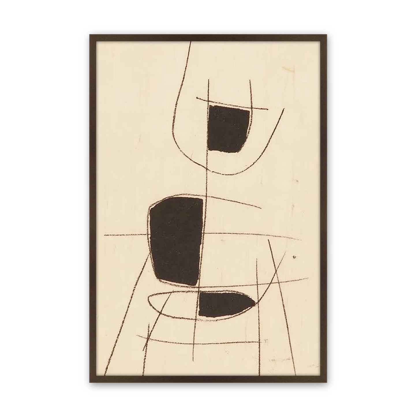 [Color:Brown], Picture of art in a Brown frame