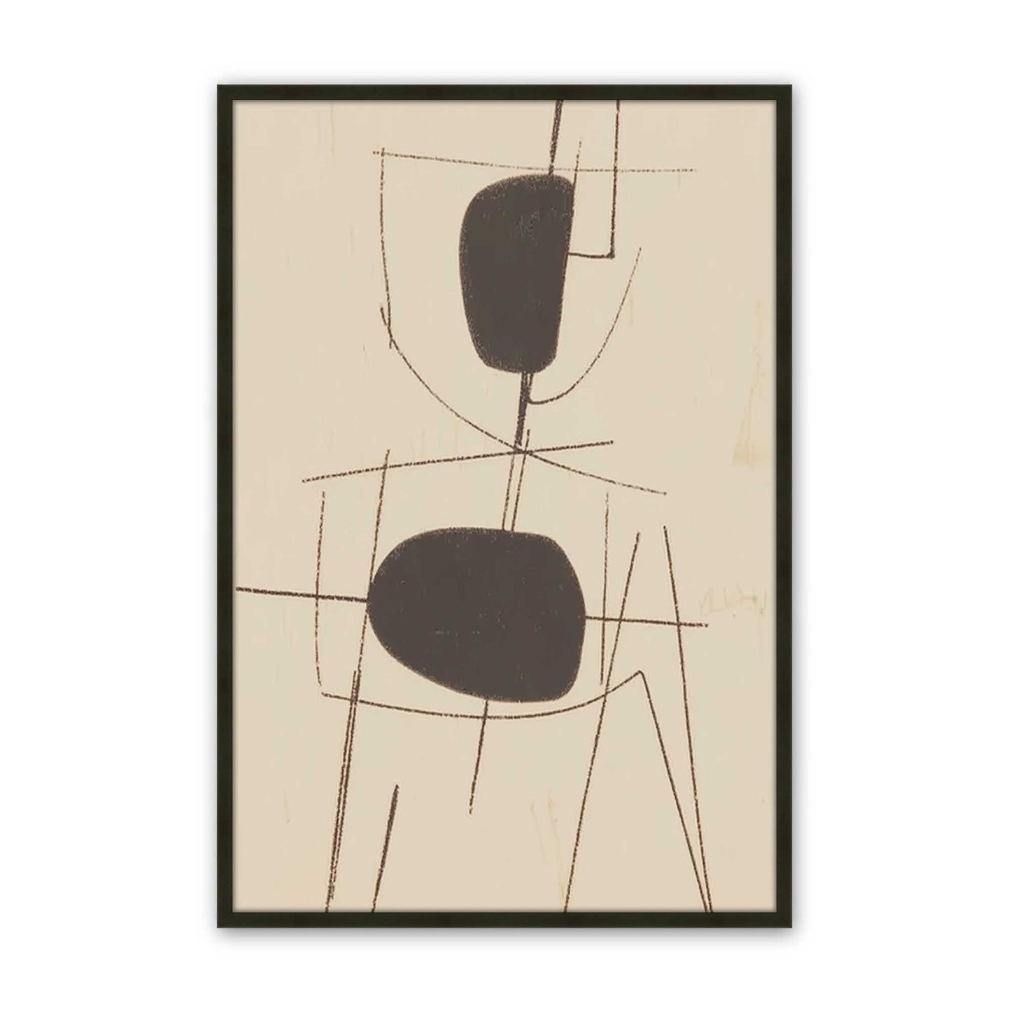 [Color:Satin Black], Picture of art in a Satin Black frame